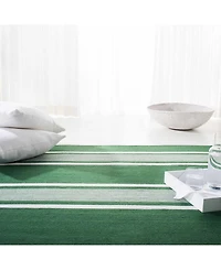 Lauren Ralph Lauren Hanover Stripe LRL2461B Green 4' X 6' Outdoor Area Rug