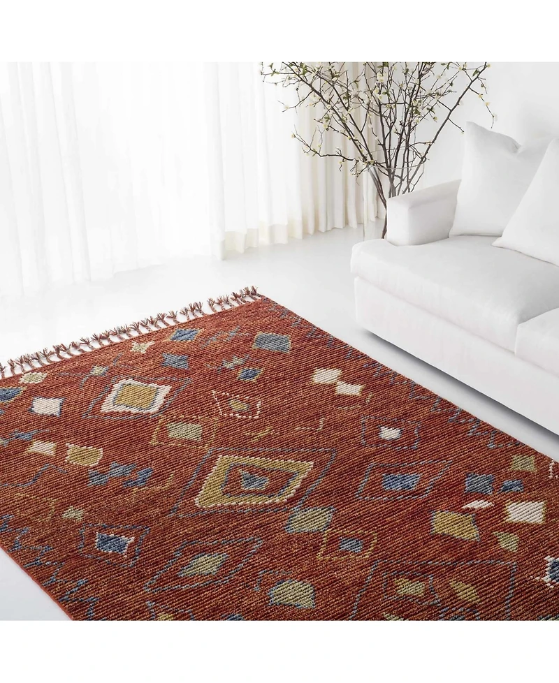Lauren Ralph Lauren Nahla LRL7545A Currant 8' X 10' Area Rug