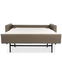 Priley 70" Leather Queen Sleeper Sofa