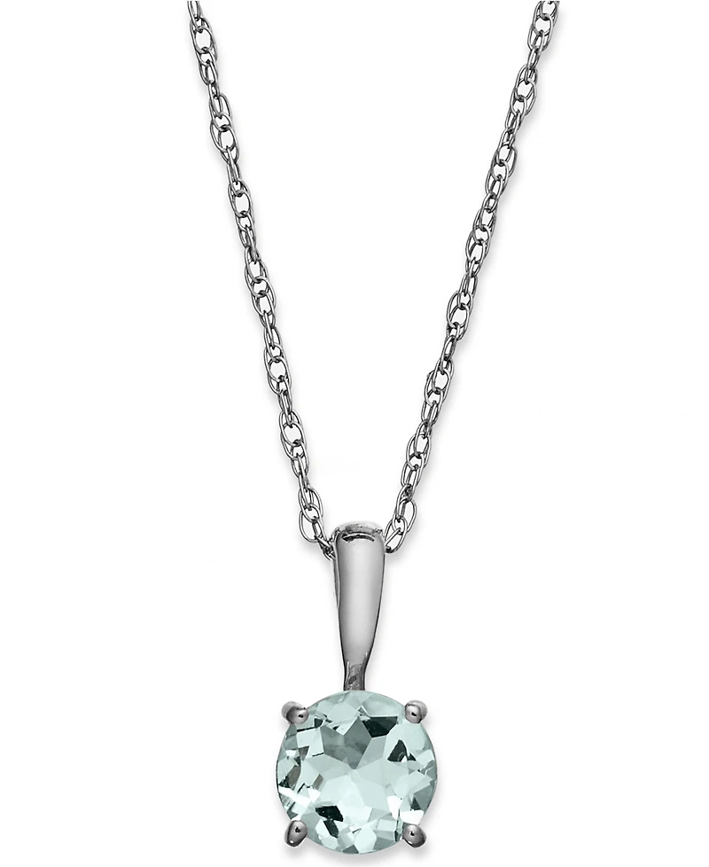 Birthstone Pendant 14k Gold or White