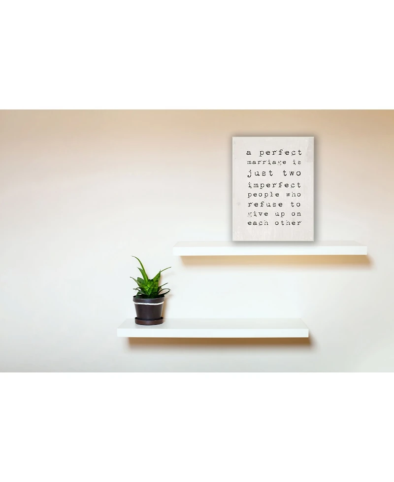 Stupell Industries A Perfect Marriage Wall Plaque Art, 10" x 15"