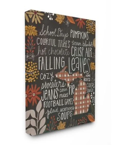 Stupell Industries Michigan Fall Typography Wall Art Collection