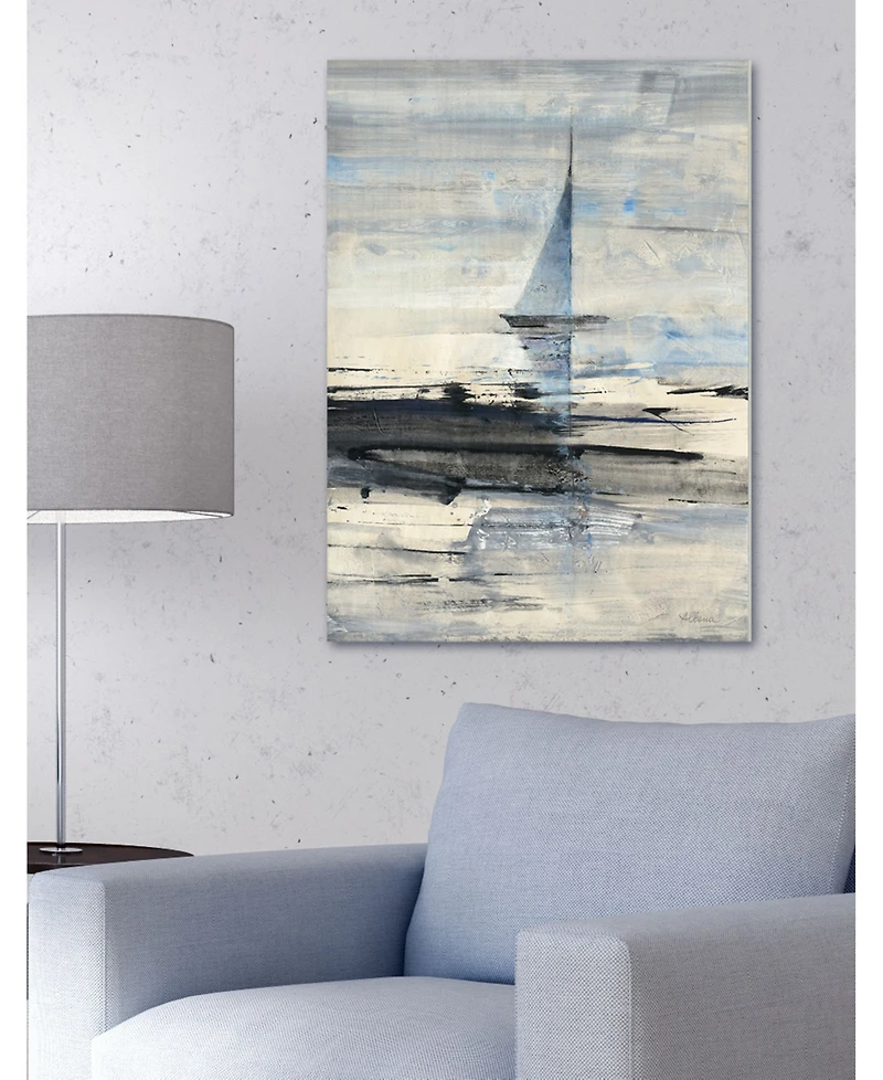 Stupell Industries Abstract Sailing Canvas Wall Art, 24" x 30"