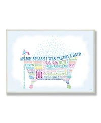 Stupell Industries Home Decor Splish Splash Typography Bathroom Art Collection