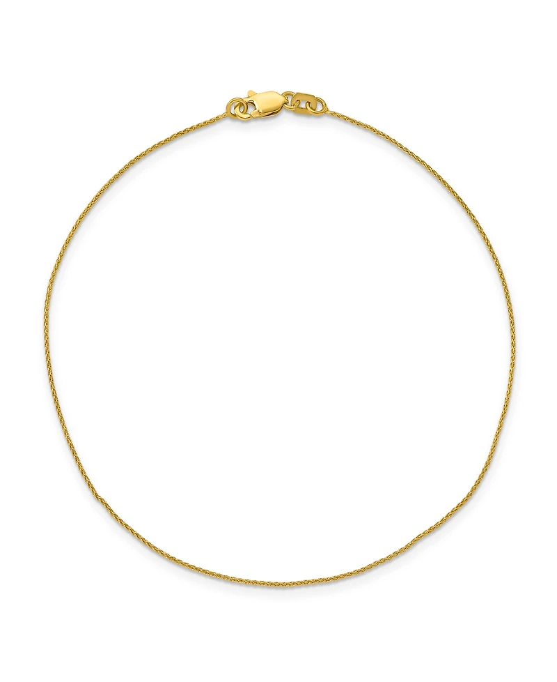 Spiga Anklet Chain in 14k Yellow Gold
