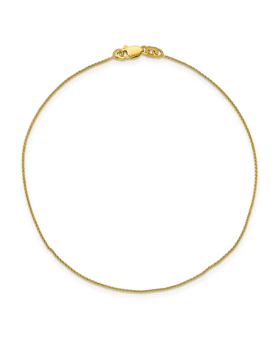 Spiga Anklet Chain in 14k Yellow Gold
