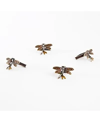 Saro Lifestyle Dragonfly Napkin Ring, Set of 4