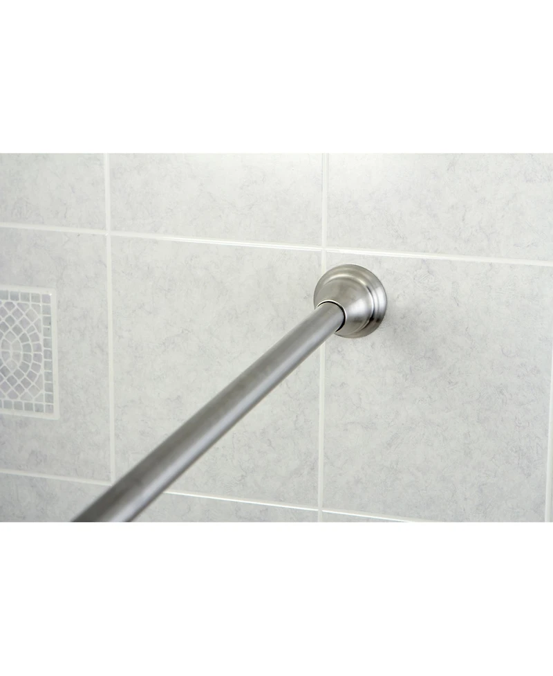 Kingston Brass Decorative Flange 72-inch Tension Shower Rod