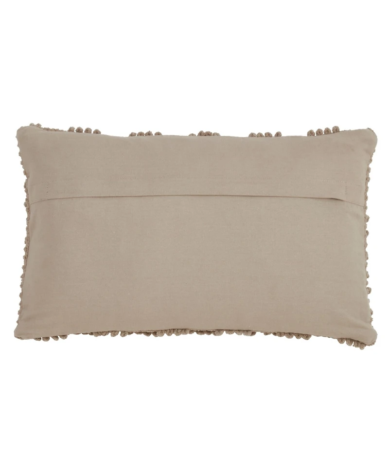 Saro Lifestyle Nubby Decorative Pillow, 12" x 20"