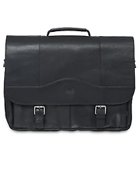 Mancini Buffalo Collection Porthole Laptop/ Tablet Briefcase