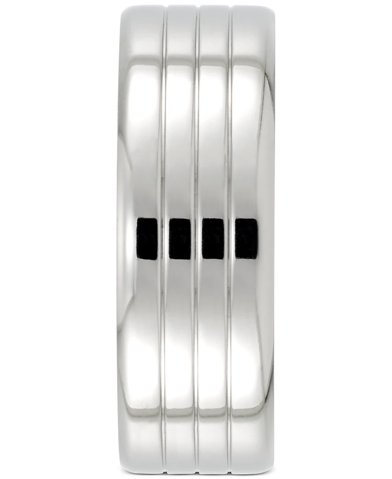 Legacy for Men by Simone I. Smith Textured Ring Stainless Steel