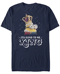 Minions Illumination Men's Despicable Me It's Good To Be King Short Sleeve T-Shirt