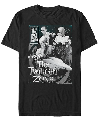 Twilight Zone Cbs Men's Entering Another Dimension Short Sleeve T-Shirt