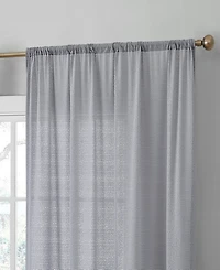 Hlc.me Monaco Premium Soft Decorative Ombre Lace Semi Sheer Light Filtering Rod Pocket Window Treatment Curtain Drapery Panels for Bedroom & Living Ro