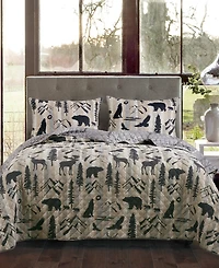 American Heritage Textiles Wildlife Friends 3 Pc. Quilt Set, King