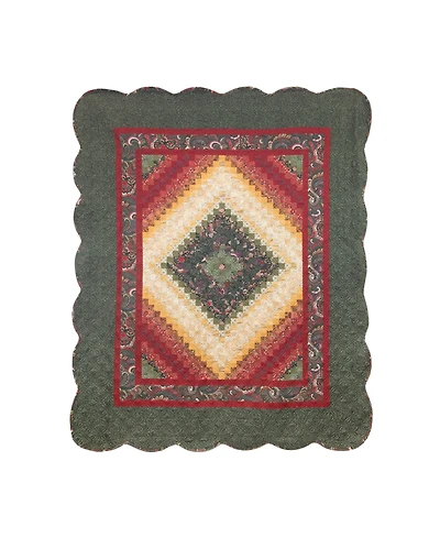 American Heritage Textiles Posted Stamp Throw, 50" x 60"