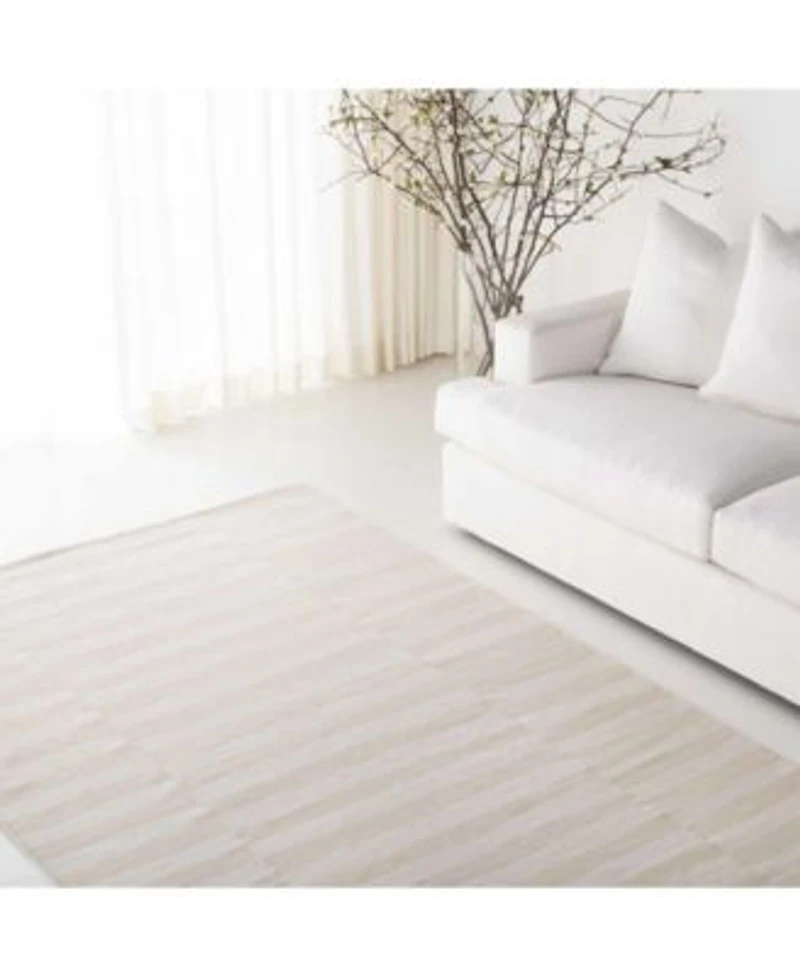 Lauren Ralph Lauren Ludlow Stripe Lrl7350d Alabaster Area Rug Collection