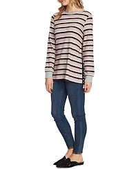 Vince Camuto Striped Crewneck Sweater