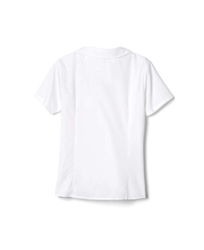 French Toast Big Girls Short Sleeve Modern Peter Pan Blouse