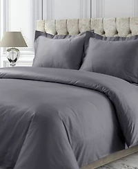 Tribeca Living 750 Thread Count Sateen Oversized Solid Duvet Cover Sets