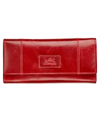 Mancini Casablanca Collection Rfid Secure Ladies Trifold Wing Wallet