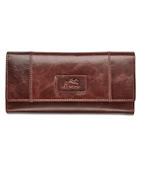 Mancini Casablanca Collection Rfid Secure Ladies Trifold Wing Wallet