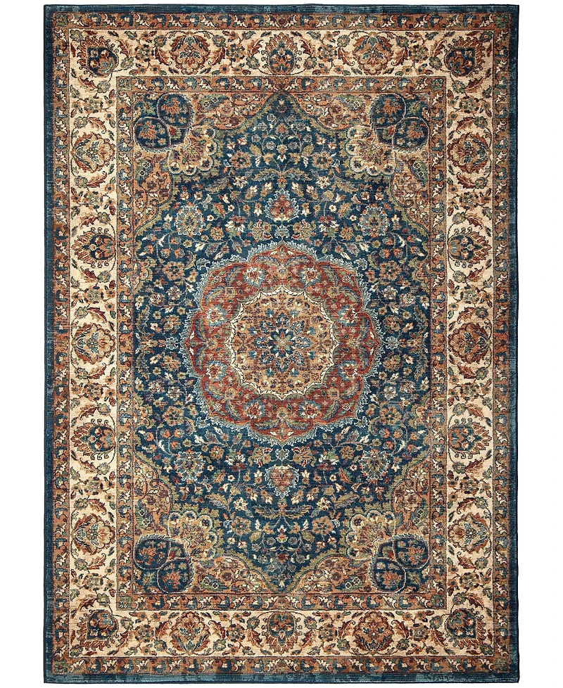 Closeout! Orian Alexandria Rochester Navy 5'1" x 7'6" Area Rug
