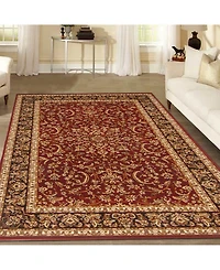 Closeout! Km Home 1318/1534/Burgundy Navelli Red 7'9" x 9'6" Area Rug