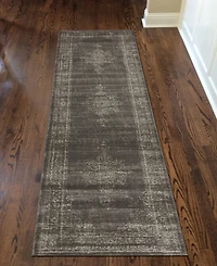 Closeout! Km Home 3563/0043/Lightbrown Cantu Brown 2'2" x 7'7" Runner Rug