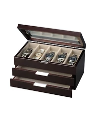 Pko Inc. Wooden 2 Drawer Watch Box
