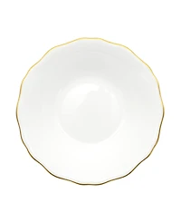 Twig New York Amelie Brushed Gold Rim Set of 2 Soup/Pasta Bowl