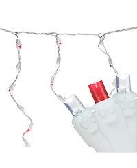 Northlight Set of 100 and Pure White Led Wide Angle Icicle Christmas Lights