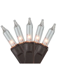 Northlight 2' x 8' Clear Mini Net Style Tree Trunk Wrap Christmas Lights - Brown Wire