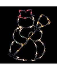 Northlight 15" Lighted Snowman Double Sided Christmas Window Silhouette Decoration