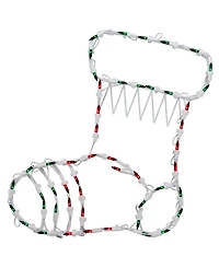 Northlight 18" Lighted Stocking Christmas Window Silhouette Decoration