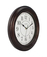 La Crosse Clock 404-2630W 12" Evelyn Quartz Wall Clock with Silent Movement