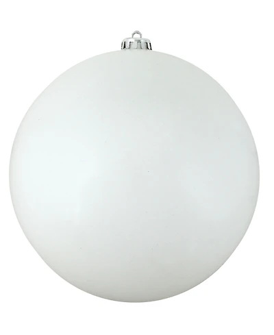 Northlight Winter White Shatterproof Shiny Christmas Ball Ornament 10" 250mm