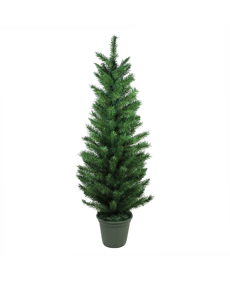 Northlight 4' Potted Virginia Pine Artificial Walkway Christmas Tree - Unlit