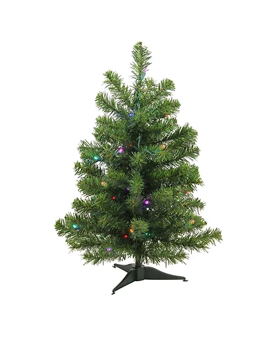 Northlight 2' Pre-Lit Led Canadian Pine Artificial Christmas Tree - Multi Lights