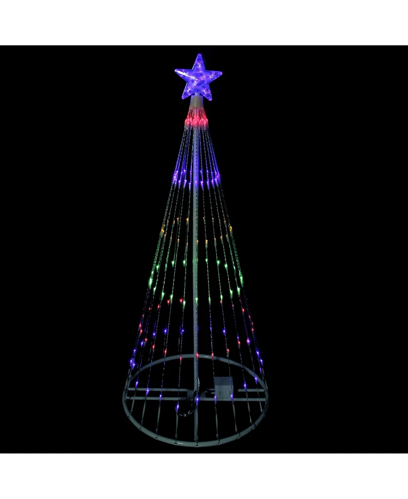 Northlight 4' Multi-Color Led Lighted Show Cone Christmas Tree Outdoor Decoration