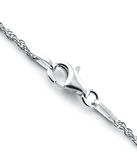 Dried Flower Oval Drop Pendant with 18" Chain in Sterling Silver