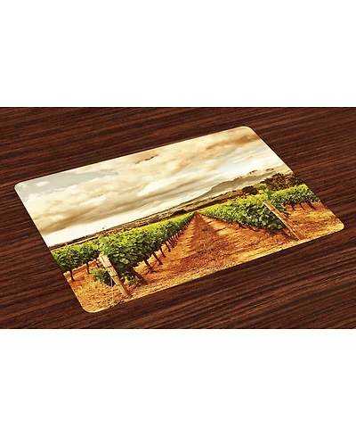 Ambesonne Country Place Mats, Set of 4