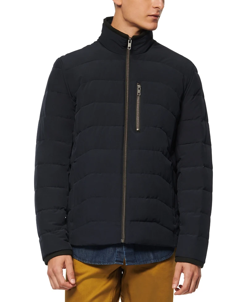 Marc New York Men's Carlisle Stretch Packable Moto Jacket