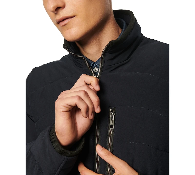 Marc New York Men's Carlisle Stretch Packable Moto Jacket