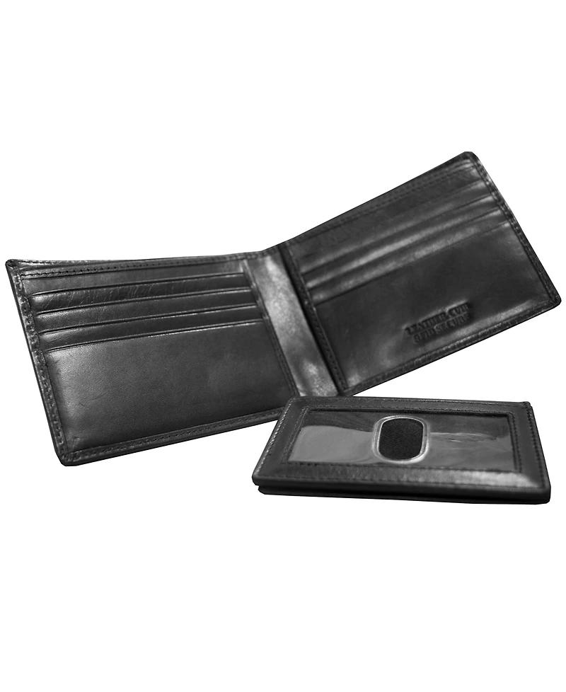 Men's Mancini Boulder Collection Rfid Secure Billfold with Removable Left Wing Passcase