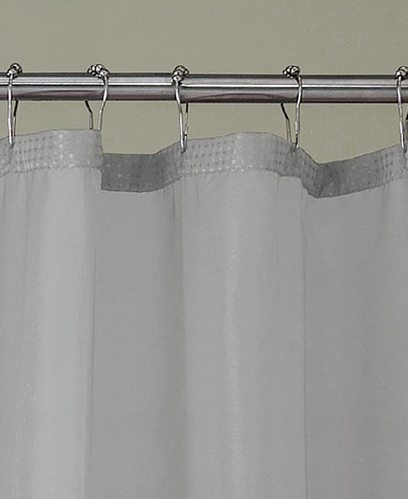 Spa 251 Waffle Complete Shower Curtain With Detachable Liner, 70" x 72"