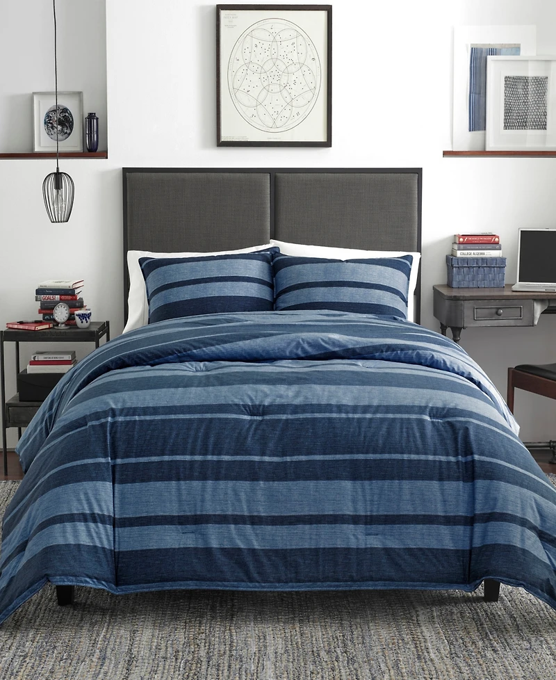 Nautica Longpoint Reversible 3-Piece Comforter Set, Full/Queen