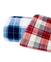 Nautica Plaid Ultra Soft Plush Blankets
