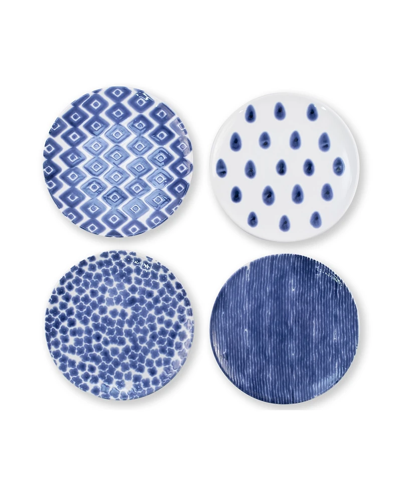 Vietri Santorini Assorted Salad Plates - Set of 4