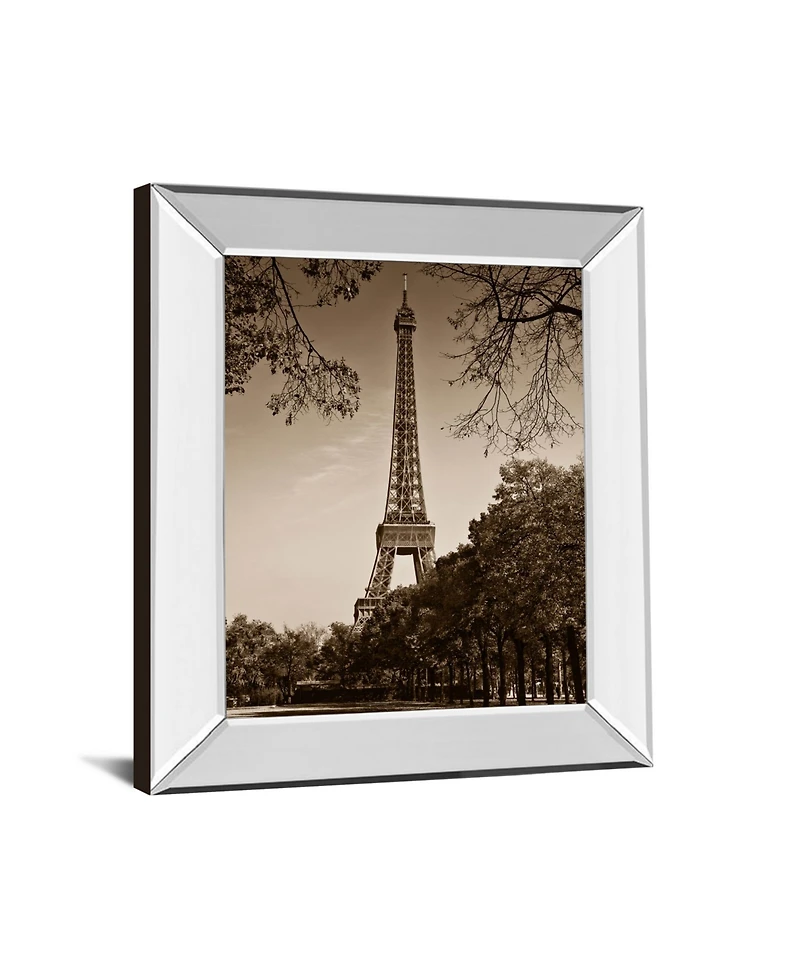 Classy Art An Afternoon Stroll-Pari by Maihara J. Mirror Framed Print Wall Art, 22" x 26"